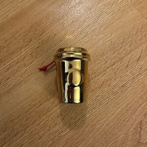 Gold Starbucks Coffee Cup Ornament